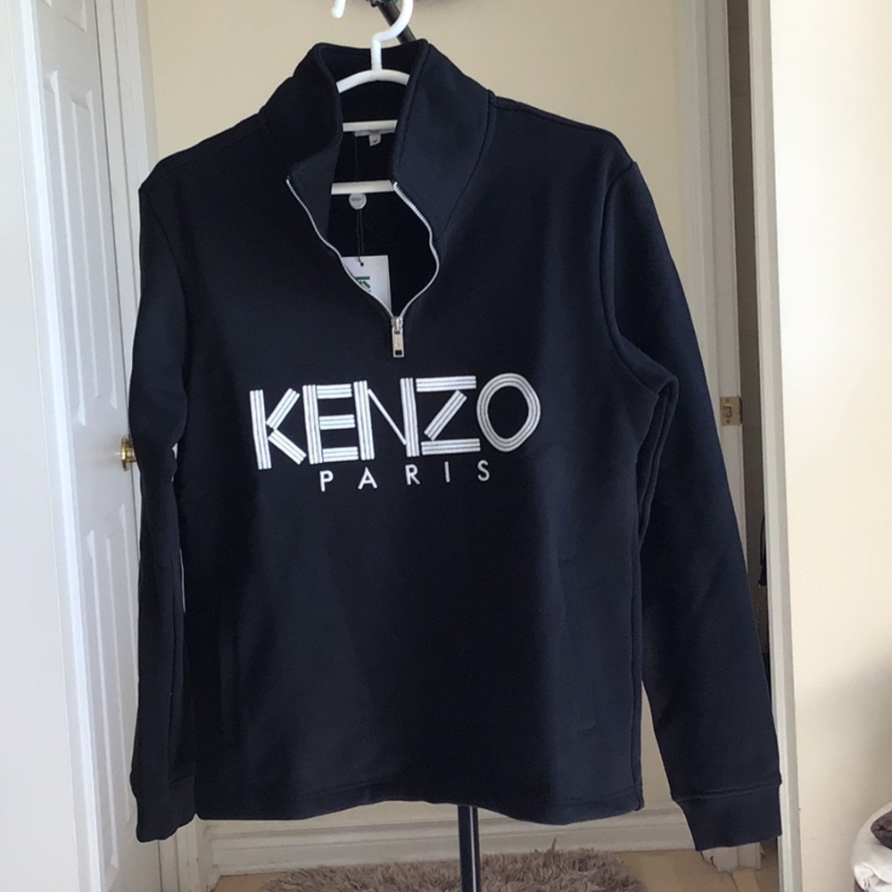 Kenzo Black Half-Zip Sweatshirt